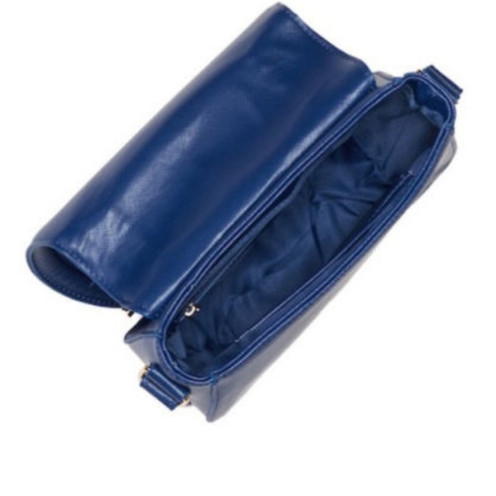 🚫SOLD🚫bebe  Royal Blue Crossbody Saddle Purse - Picture 5 of 8